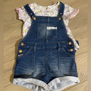 Girls BCBG short overall outfit